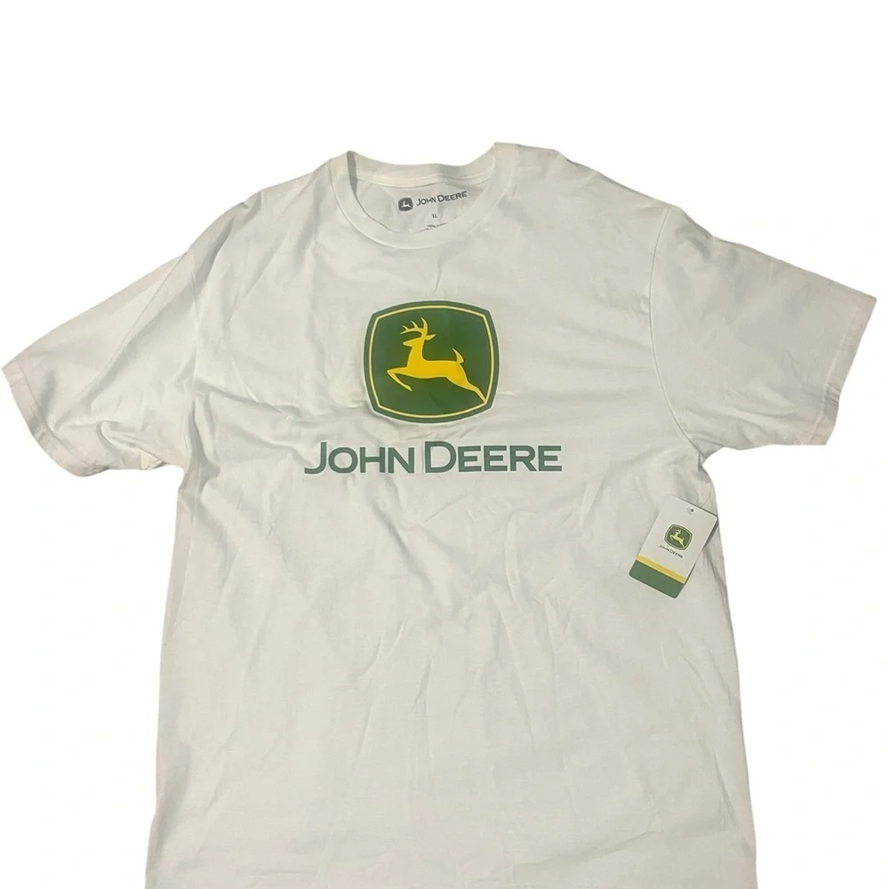 John Deere White T-Shirt - Picture 1 of 4